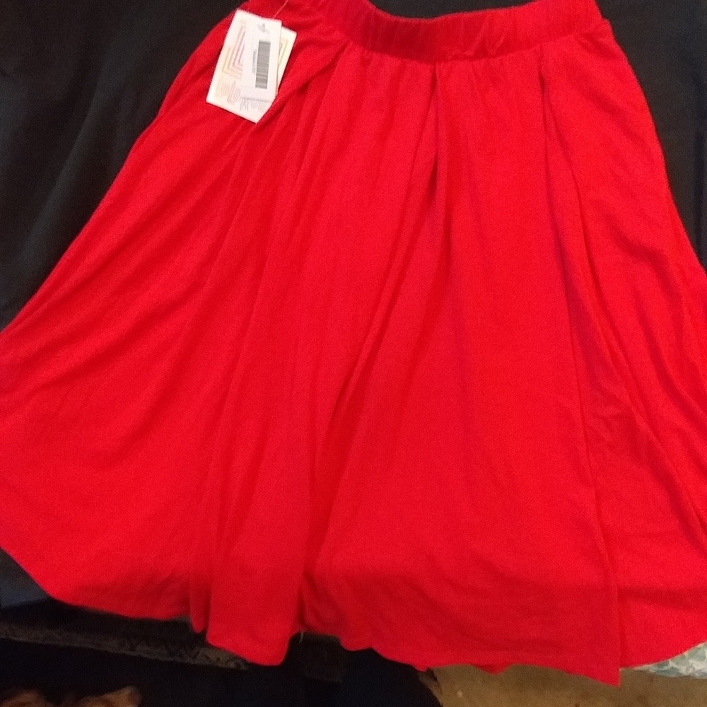 Solid red Lularoe Madison